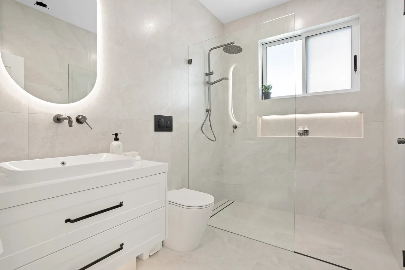 Ensuite with freestanding bath