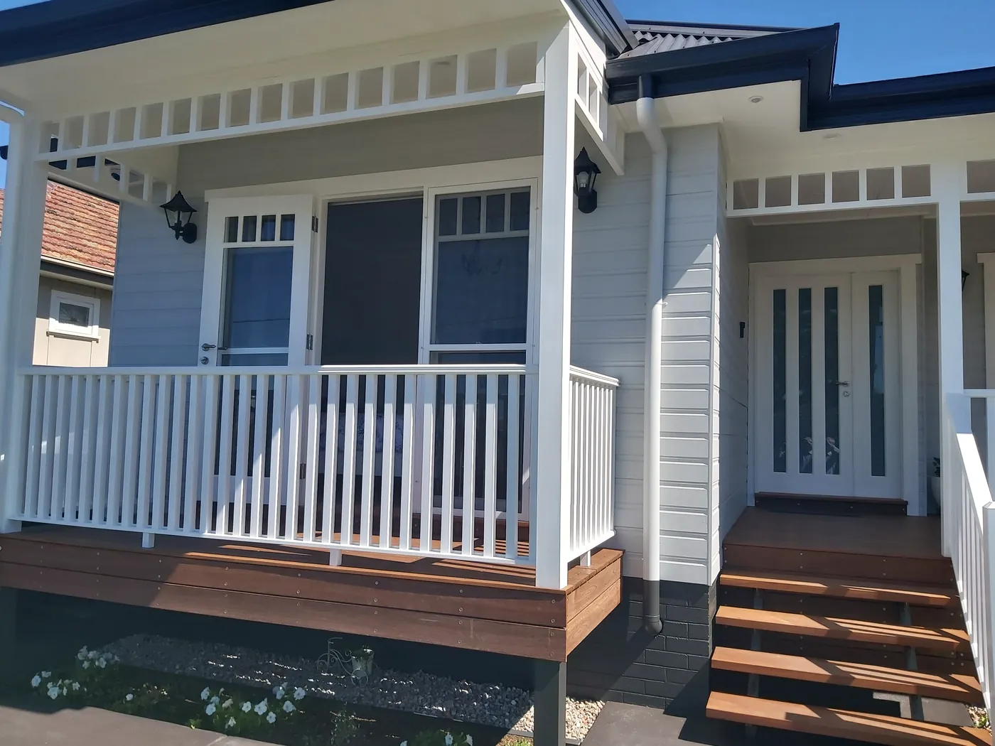 Restored Sydney weatherboard home with new hardwood deck